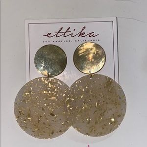 Gold speck earrings